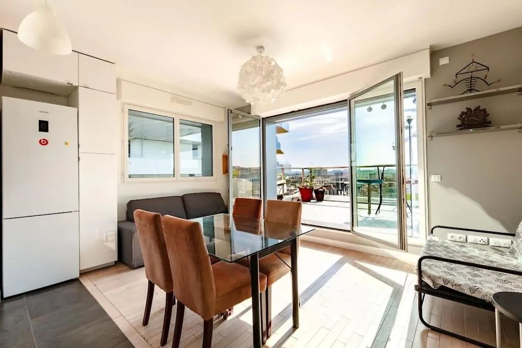 شقة Appartement Entier Terrasse View Parking Gratuit باريس