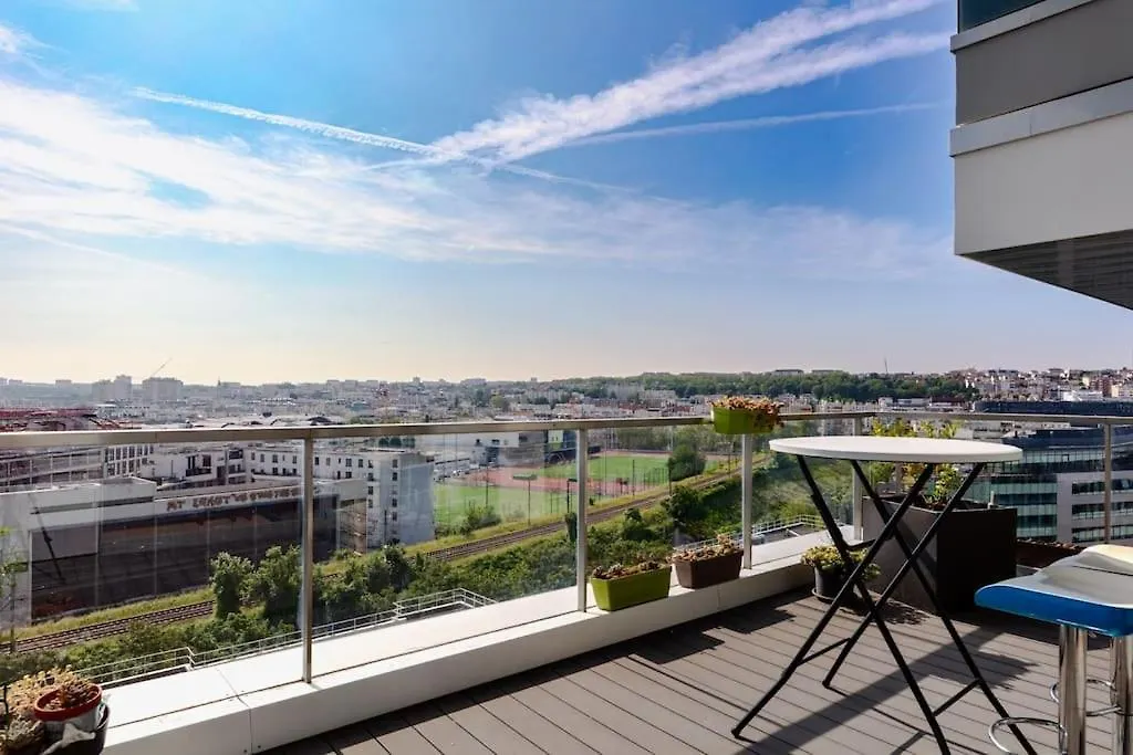 Appartement Entier Terrasse View Parking Gratuit Paris Lejlighed